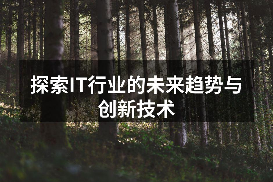 探索IT行业的未来趋势与创新技术